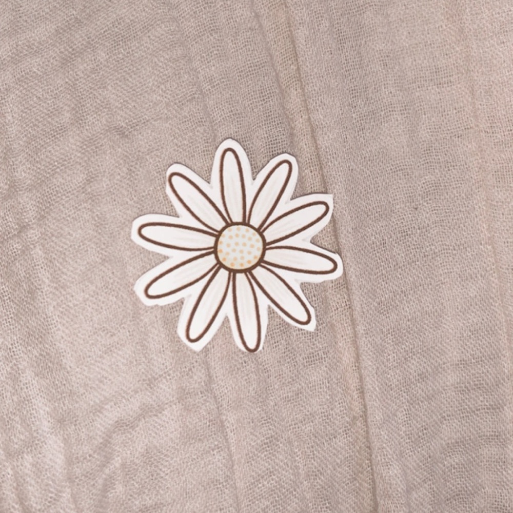 Daisy sunflower sticker
